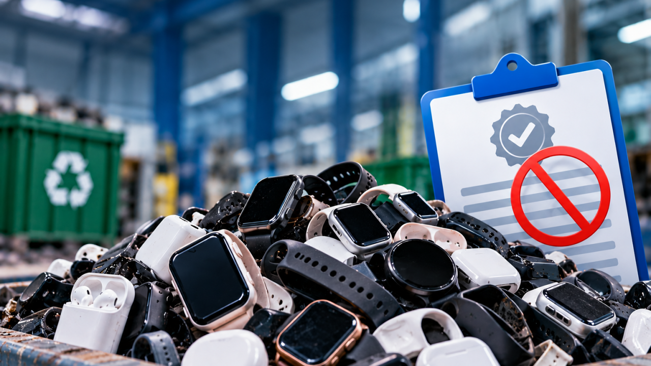 600 million wearables were shipped last year. No one has a certified plan to dispose of them.